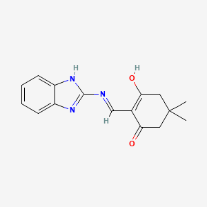 2-[(1H-benzimidazol-2-ylamino)methylene]-5,5-dimethyl-1,3-cyclohexanedione