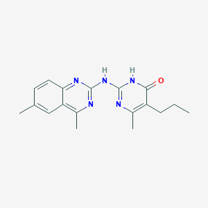 2-[(4,6-dimethyl-2-quinazolinyl)amino]-6-methyl-5-propyl-4(1H)-pyrimidinone