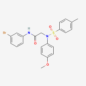 molecular formula C22H21BrN2O4S B3721524 N~1~-(3-bromophenyl)-N~2~-(4-methoxyphenyl)-N~2~-[(4-methylphenyl)sulfonyl]glycinamide 