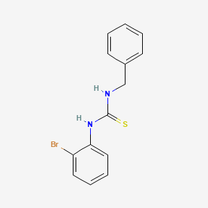 molecular formula C14H13BrN2S B3721528 N-benzyl-N'-(2-bromophenyl)thiourea 