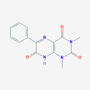 molecular formula C14H12N4O3 B372153 7-hydroxy-1,3-dimethyl-6-phenyl-2,4(1H,3H)-pteridinedione 