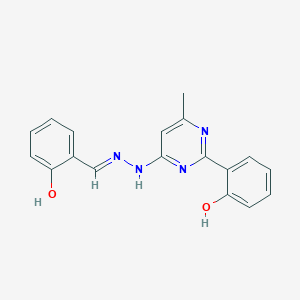 2-hydroxybenzaldehyde [2-(2-hydroxyphenyl)-6-methyl-4-pyrimidinyl]hydrazone