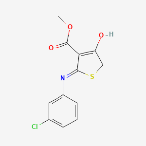 methyl 2-[(3-chlorophenyl)amino]-4-oxo-4,5-dihydro-3-thiophenecarboxylate