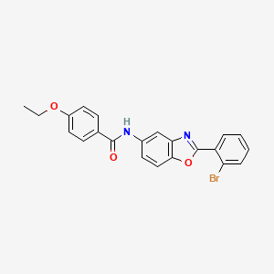 N-[2-(2-bromophenyl)-1,3-benzoxazol-5-yl]-4-ethoxybenzamide