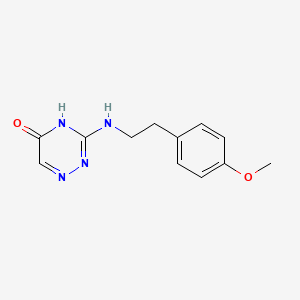 3-{[2-(4-methoxyphenyl)ethyl]amino}-1,2,4-triazin-5(4H)-one