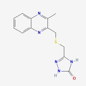 5-({[(3-methylquinoxalin-2-yl)methyl]thio}methyl)-2,4-dihydro-3H-1,2,4-triazol-3-one