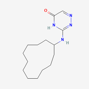 molecular formula C15H26N4O B3721658 3-(cyclododecylamino)-1,2,4-triazin-5(4H)-one 