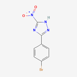 molecular formula C8H5BrN4O2 B3721733 3-(4-bromophenyl)-5-nitro-4H-1,2,4-triazole 