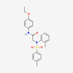 molecular formula C24H26N2O4S B3721744 N~1~-(4-ethoxyphenyl)-N~2~-(2-methylphenyl)-N~2~-[(4-methylphenyl)sulfonyl]glycinamide 
