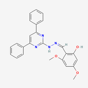 2-hydroxy-4,6-dimethoxybenzaldehyde (4,6-diphenyl-2-pyrimidinyl)hydrazone