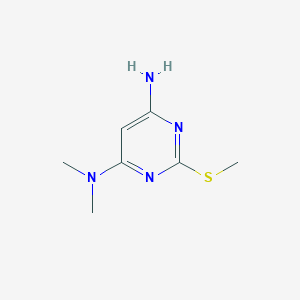 molecular formula C7H12N4S B372176 (6-氨基-2-甲硫基嘧啶-4-基)二甲胺 CAS No. 52222-40-9