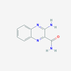 molecular formula C9H8N4O B372177 3-氨基喹喔啉-2-甲酰胺 CAS No. 67568-30-3