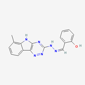 2-hydroxybenzaldehyde (6-methyl-5H-[1,2,4]triazino[5,6-b]indol-3-yl)hydrazone