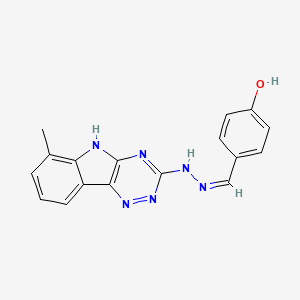 4-hydroxybenzaldehyde (6-methyl-5H-[1,2,4]triazino[5,6-b]indol-3-yl)hydrazone