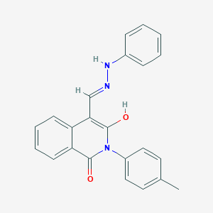 molecular formula C23H19N3O2 B3721841 2-(4-methylphenyl)-4-[(2-phenylhydrazino)methylene]-1,3(2H,4H)-isoquinolinedione 