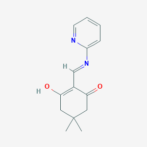 molecular formula C14H16N2O2 B3721845 5,5-dimethyl-2-[(2-pyridinylamino)methylene]-1,3-cyclohexanedione 