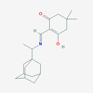 2-({[1-(1-adamantyl)ethyl]amino}methylene)-5,5-dimethyl-1,3-cyclohexanedione