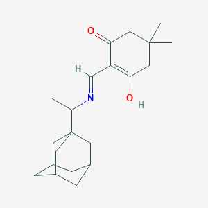 molecular formula C21H31NO2 B3721871 2-({[1-(1-adamantyl)ethyl]amino}methylene)-5,5-dimethyl-1,3-cyclohexanedione 