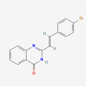 molecular formula C16H11BrN2O B3721882 2-[2-(4-bromophenyl)vinyl]-4(3H)-quinazolinone 