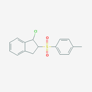 molecular formula C16H15ClO2S B372189 1-Chloro-2-[(4-methylphenyl)sulfonyl]indane 