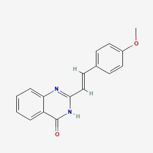 molecular formula C17H14N2O2 B3721893 2-[2-(4-methoxyphenyl)vinyl]-4(3H)-quinazolinone 