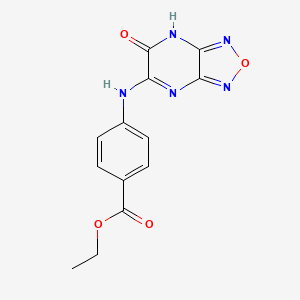 ethyl 4-[(6-oxo-6,7-dihydro[1,2,5]oxadiazolo[3,4-b]pyrazin-5-yl)amino]benzoate