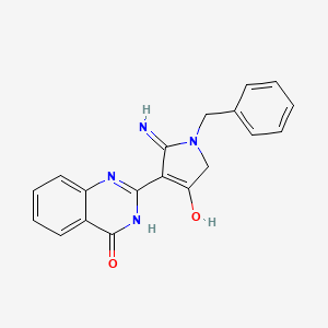 molecular formula C19H16N4O2 B3721973 2-(2-amino-1-benzyl-4-oxo-4,5-dihydro-1H-pyrrol-3-yl)-4(3H)-quinazolinone 