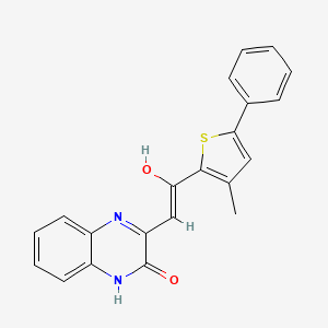 molecular formula C21H16N2O2S B3721976 3-[2-(3-methyl-5-phenyl-2-thienyl)-2-oxoethylidene]-3,4-dihydro-2(1H)-quinoxalinone 