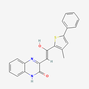 3-[2-(3-methyl-5-phenyl-2-thienyl)-2-oxoethylidene]-3,4-dihydro-2(1H)-quinoxalinone