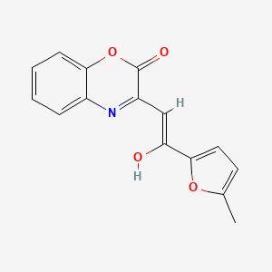 molecular formula C15H11NO4 B3721978 3-[2-(5-methyl-2-furyl)-2-oxoethylidene]-3,4-dihydro-2H-1,4-benzoxazin-2-one 