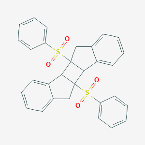 molecular formula C30H24O4S2 B372198 4c,9c-Bis(phenylsulfonyl)-4b,4c,5,9b,9c,10-hexahydroindeno[1',2':3,4]cyclobuta[1,2-a]indene 