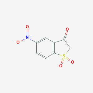 B372199 5-Nitrobenzo[b]thiophen-3(2H)-one 1,1-Dioxide CAS No. 343348-19-6