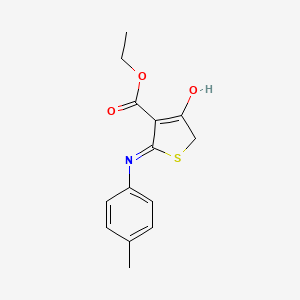 ethyl 2-[(4-methylphenyl)amino]-4-oxo-4,5-dihydro-3-thiophenecarboxylate