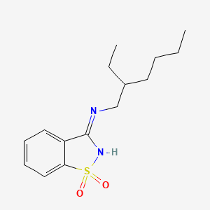 molecular formula C15H22N2O2S B3722033 N-(2-ethylhexyl)-1,2-benzisothiazol-3-amine 1,1-dioxide 