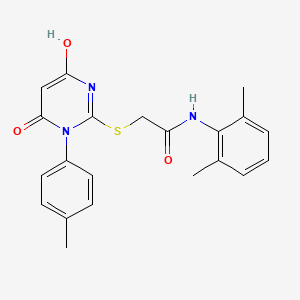 N-(2,6-dimethylphenyl)-2-{[4-hydroxy-1-(4-methylphenyl)-6-oxo-1,6-dihydro-2-pyrimidinyl]thio}acetamide
