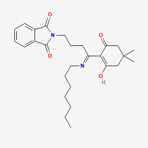 2-[4-(4,4-dimethyl-2,6-dioxocyclohexylidene)-4-(heptylamino)butyl]-1H-isoindole-1,3(2H)-dione