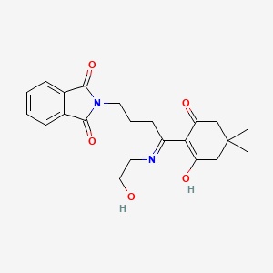 molecular formula C22H26N2O5 B3722198 2-{4-(4,4-dimethyl-2,6-dioxocyclohexylidene)-4-[(2-hydroxyethyl)amino]butyl}-1H-isoindole-1,3(2H)-dione 
