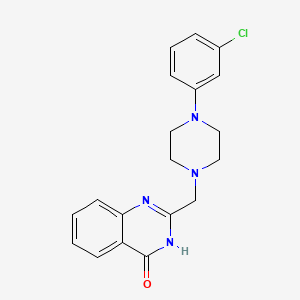 molecular formula C19H19ClN4O B3722344 2-{[4-(3-chlorophenyl)-1-piperazinyl]methyl}-4-quinazolinol 