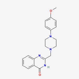 molecular formula C20H22N4O2 B3722357 2-{[4-(4-methoxyphenyl)-1-piperazinyl]methyl}-4-quinazolinol 