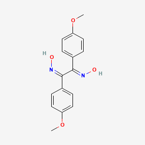 molecular formula C16H16N2O4 B3722434 1,2-bis(4-methoxyphenyl)-1,2-ethanedione dioxime 