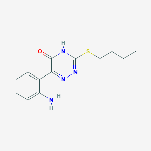 molecular formula C13H16N4OS B3722494 6-(2-aminophenyl)-3-(butylthio)-1,2,4-triazin-5(2H)-one 