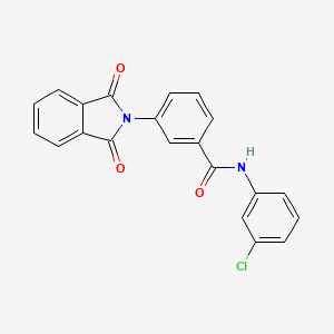 N-(3-chlorophenyl)-3-(1,3-dioxo-1,3-dihydro-2H-isoindol-2-yl)benzamide