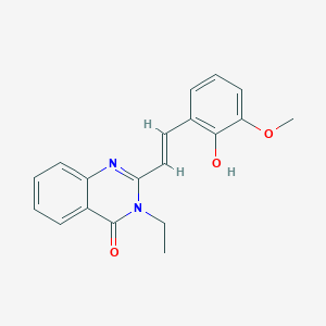 3-ethyl-2-[2-(2-hydroxy-3-methoxyphenyl)vinyl]-4(3H)-quinazolinone