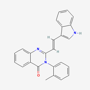 2-[2-(1H-indol-3-yl)vinyl]-3-(2-methylphenyl)-4(3H)-quinazolinone