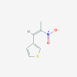 molecular formula C7H7NO2S B372257 3-[(Z)-2-nitroprop-1-enyl]thiophene 