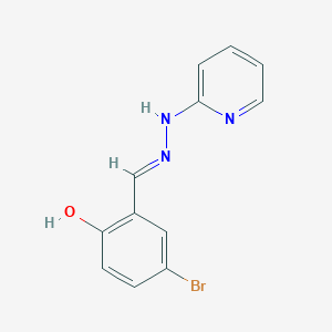 molecular formula C12H10BrN3O B3722706 5-bromo-2-hydroxybenzaldehyde 2-pyridinylhydrazone 