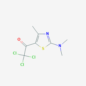 2,2,2-Trichloro-1-[2-(dimethylamino)-4-methyl-1,3-thiazol-5-yl]ethanone