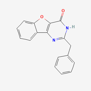 molecular formula C17H12N2O2 B3722863 2-benzyl[1]benzofuro[3,2-d]pyrimidin-4(3H)-one 