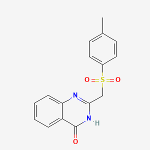 molecular formula C16H14N2O3S B3722870 2-{[(4-methylphenyl)sulfonyl]methyl}-4(3H)-quinazolinone 