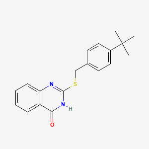 molecular formula C19H20N2OS B3722902 2-[(4-tert-butylbenzyl)thio]-4(3H)-quinazolinone 